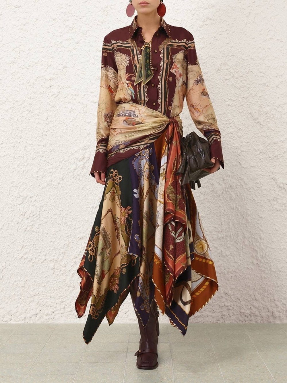 Zimmermann VALIANT DRAPED SCARF SKIRT - Picture 2 of 5